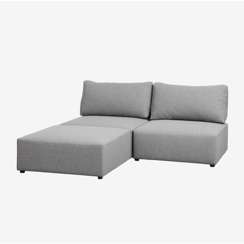 

Sofá Modular de 2 Piezas con Puff Kata SKLUM - Gris