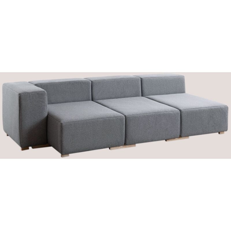

Sofá Modular de 3 Piezas con 1 Reposabrazos Robert Gris - Sklum