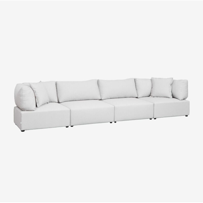 

Sklum - Sofá Modular de 4 Piezas con 2 Sillones Esquineros Kata Beige Crema
