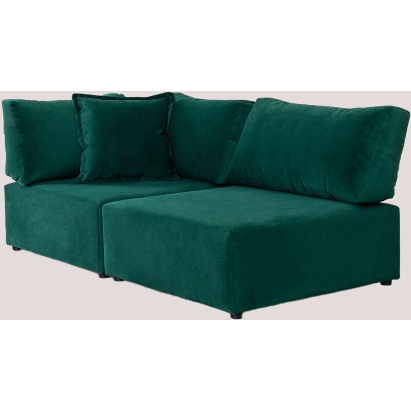 

Sofá Modular Esquinero de 2 Piezas en Terciopelo Kata Verde Jungla Verde Jungla - Sklum