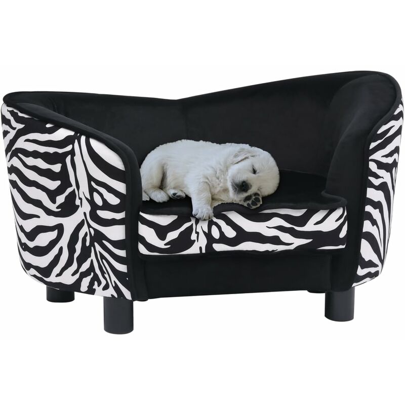 

Sofá para perros felpa negro 68x38x38 cm - Negro