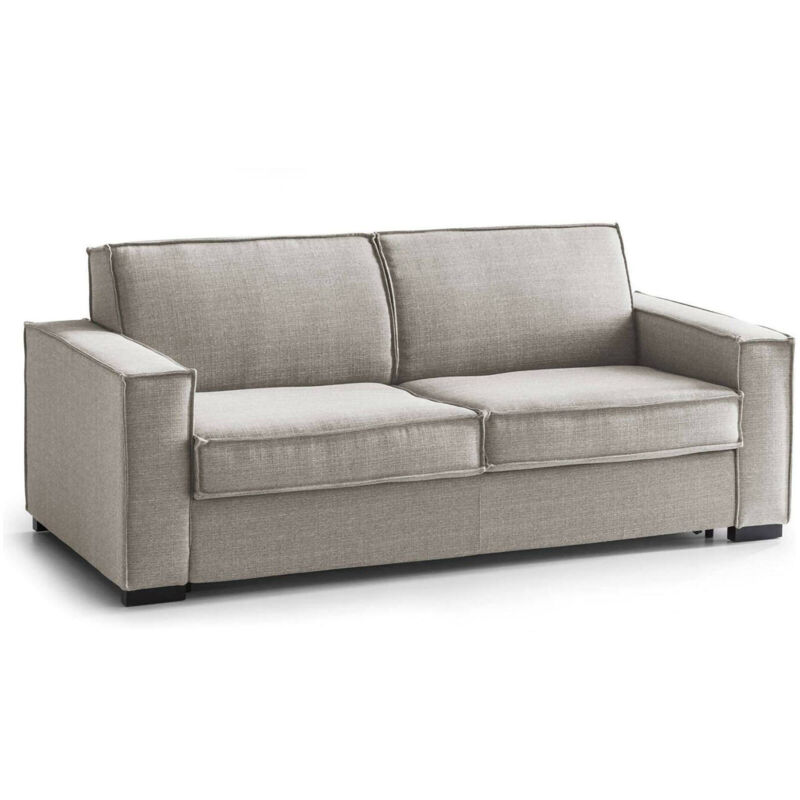 

Sofá Francesca 3 plazas, Sofá de sala, Made in Italy, en tejido acolchado, con reposabrazos estándar, Cm: 220x95h90, Color gris paloma - Talamo Italia