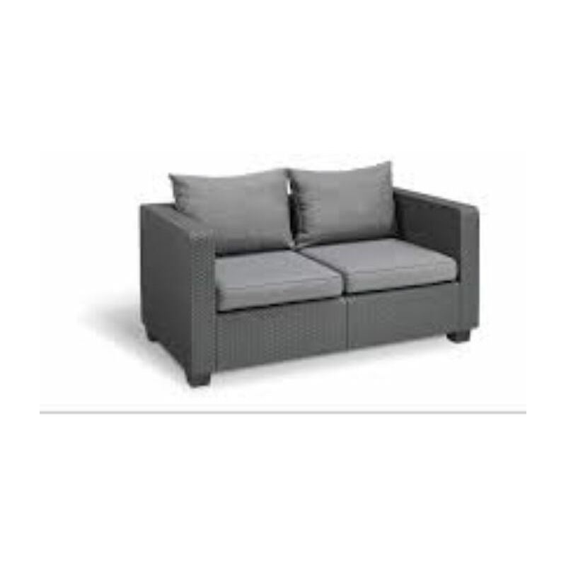 

Sofa 2 Plazas Rattan Grafito Salta