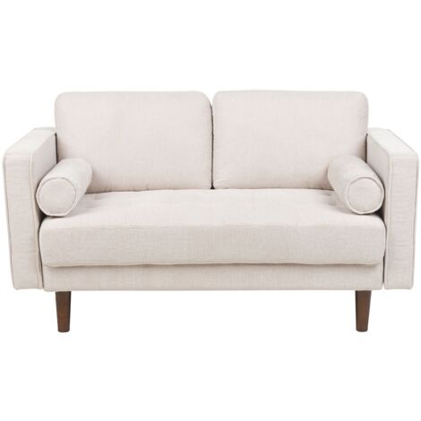 Sofa 2 Seater NURMO Fabric Light Beige