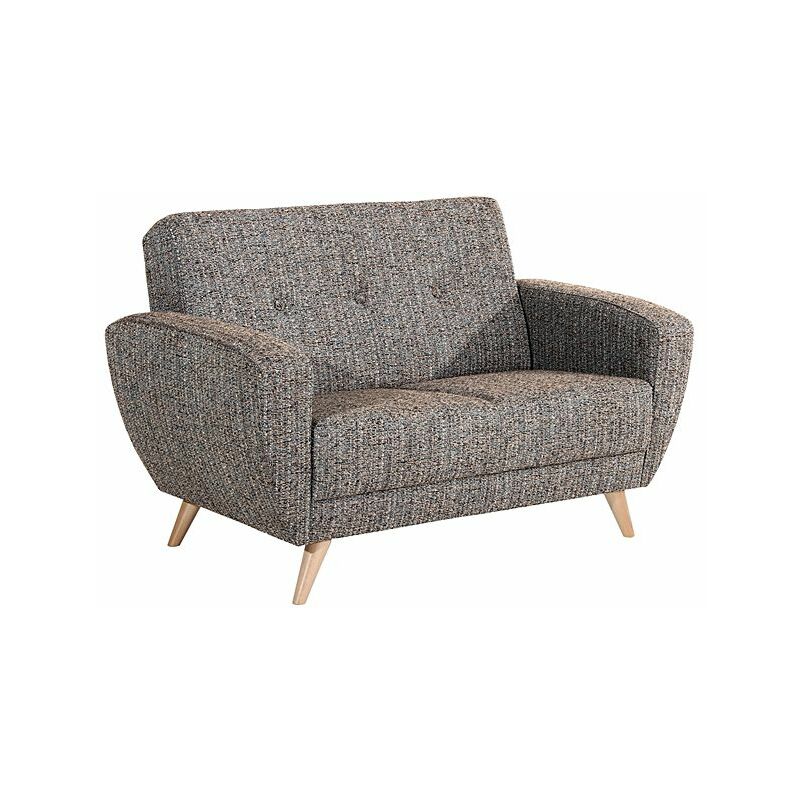 Max Winzer - Sofa 2-Sitzer JERRY-23 grober Strukturstoff (Boucle) Farbe sand Sitzhärte mittel B: 136cm T: 82cm H: 85cm