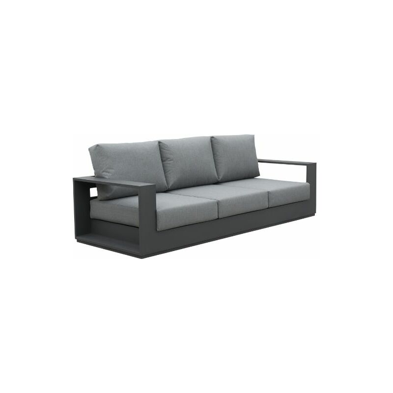 

Iberodepot - Sofa 3 Plazas de Aluminio Antracita