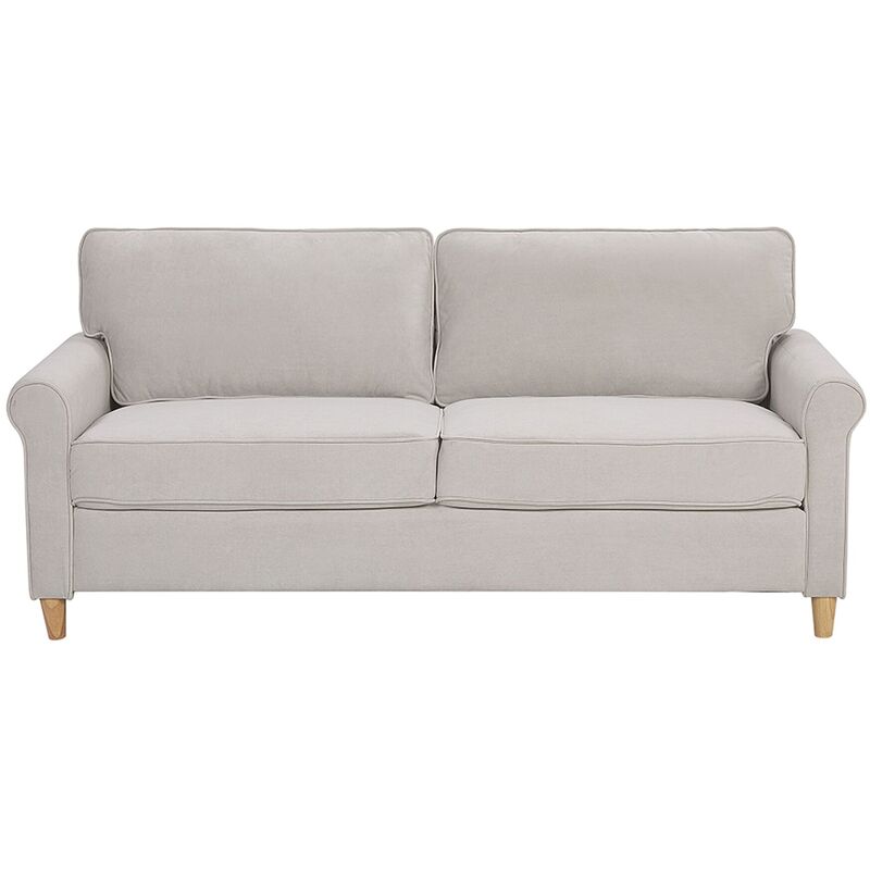 

Sofá 3 plazas de terciopelo beige RONNEBY