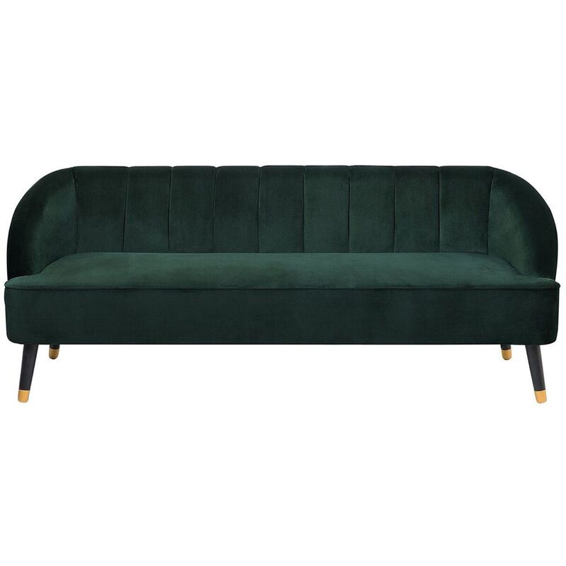 

Sofá de terciopelo verde esmeralda ALSVAG