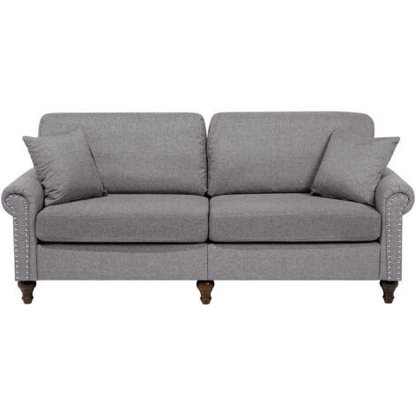 Sofa 3 Seater OTRA Fabric Light Grey