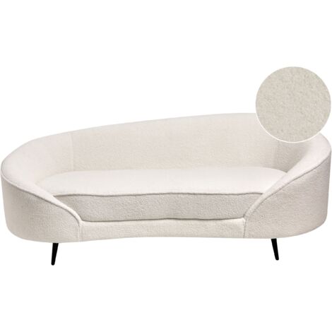 Sofa 3 Seater SAVAR Boucle White