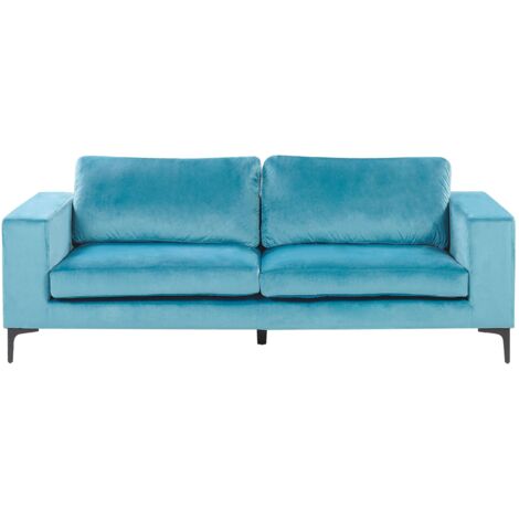 Sofa 3 Seater VADSTENA Velvet Light Blue