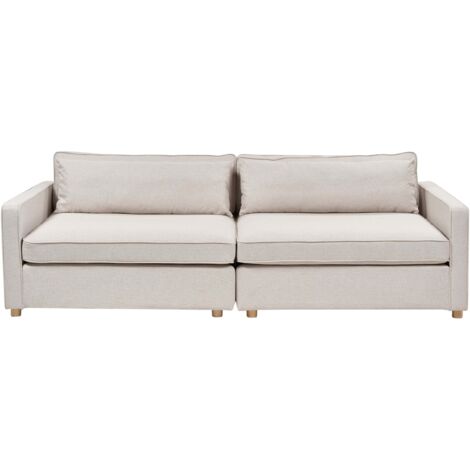 Sofa 3-Sitzer VINSTRA Stoff Beige