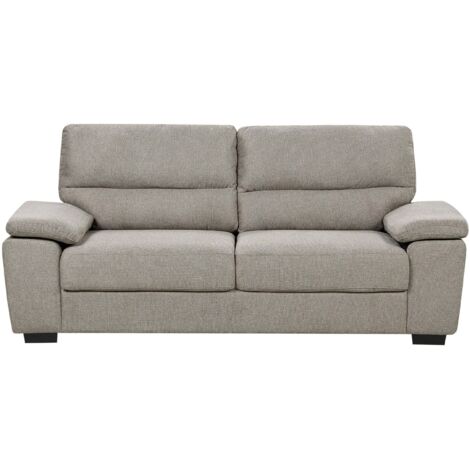 Sofa 3-Sitzer VOGAR Stoff Hellbraun