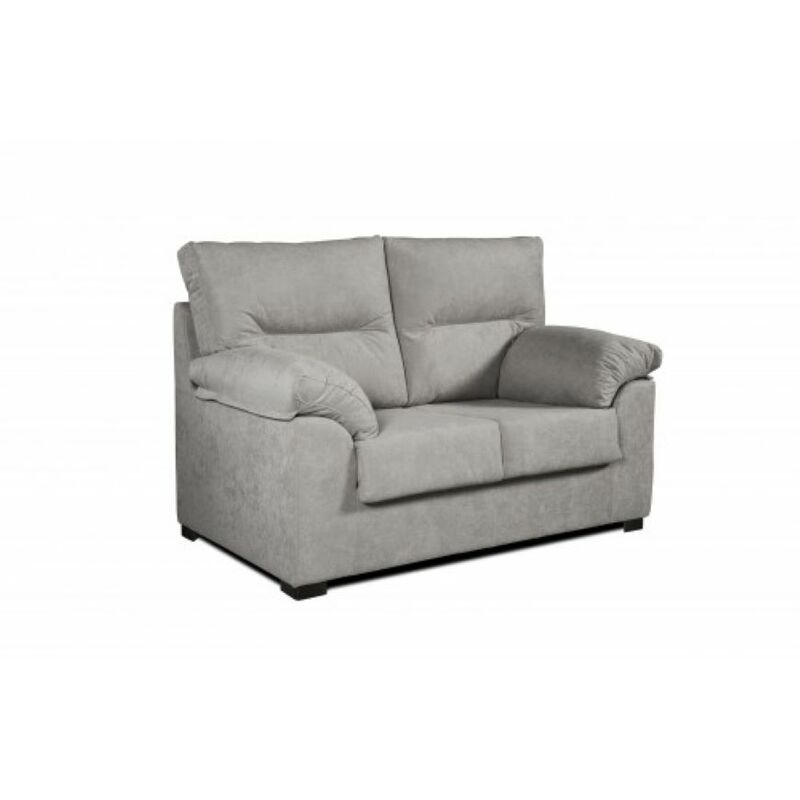 

Sofá 2 Plazas Ambar en Tela Antimanchas 155x90x105 cm Color Gris
