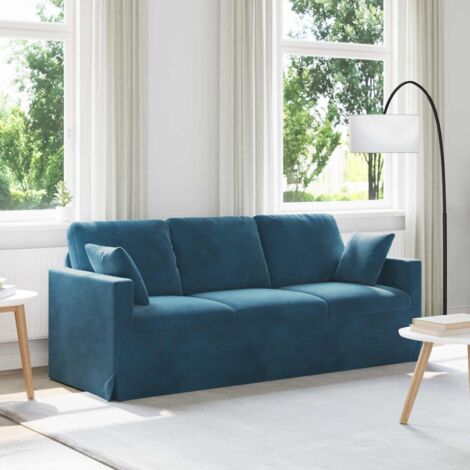 Sofá Azul 198 x 78 x 80 cm Terciopelo