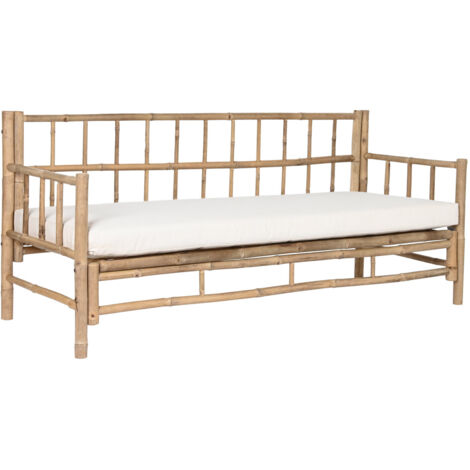 Sofa Bambu Algodon 180X70X80 Con Cojin