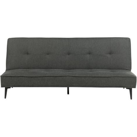 Sofa Bed 3 Seater ESSVIK Fabric Dark Grey