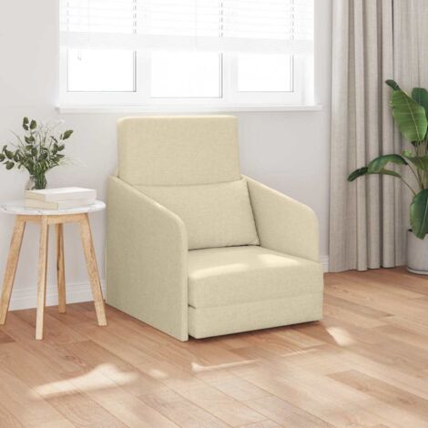 Sofa Bett Creme 65 x 80 x 83 cm Stoff vidaXL