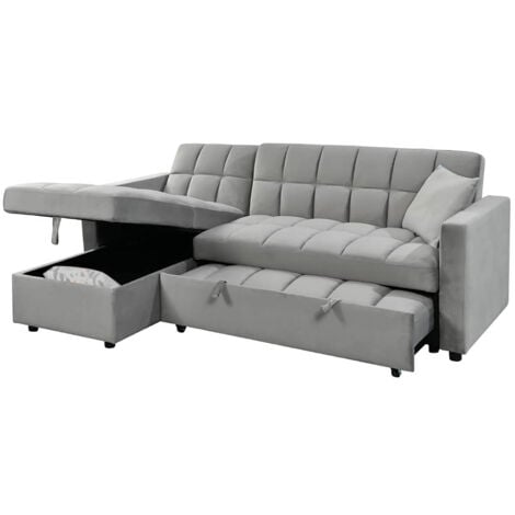 SALDOSYSTOCKS Sofa Cama Chaise Longue Kris 210cm