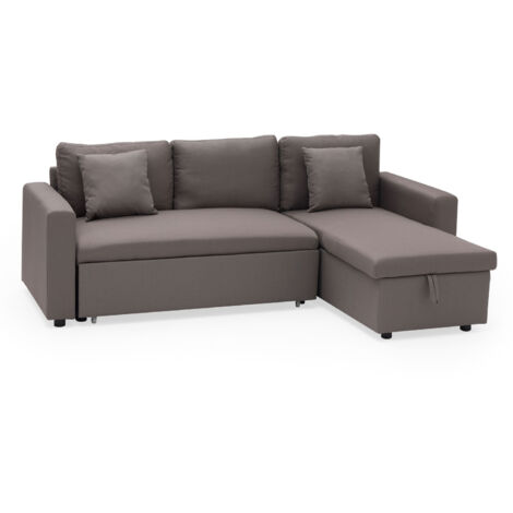 Sofá cama CLARK 3 plazas color topo
