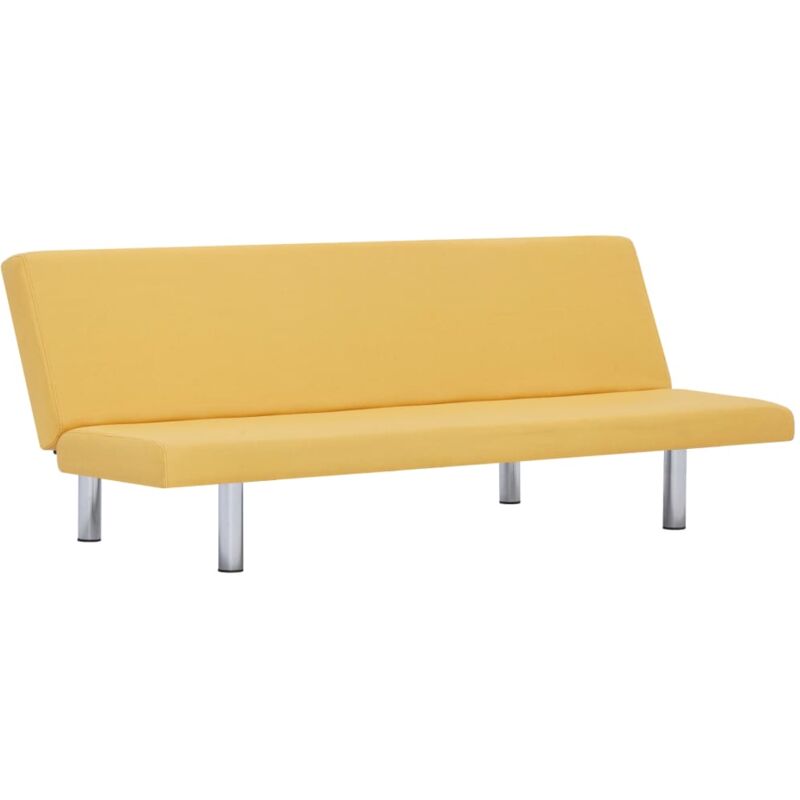 

Sofá Cama de Poliéster Amarillo - Amarillo - Vidaxl