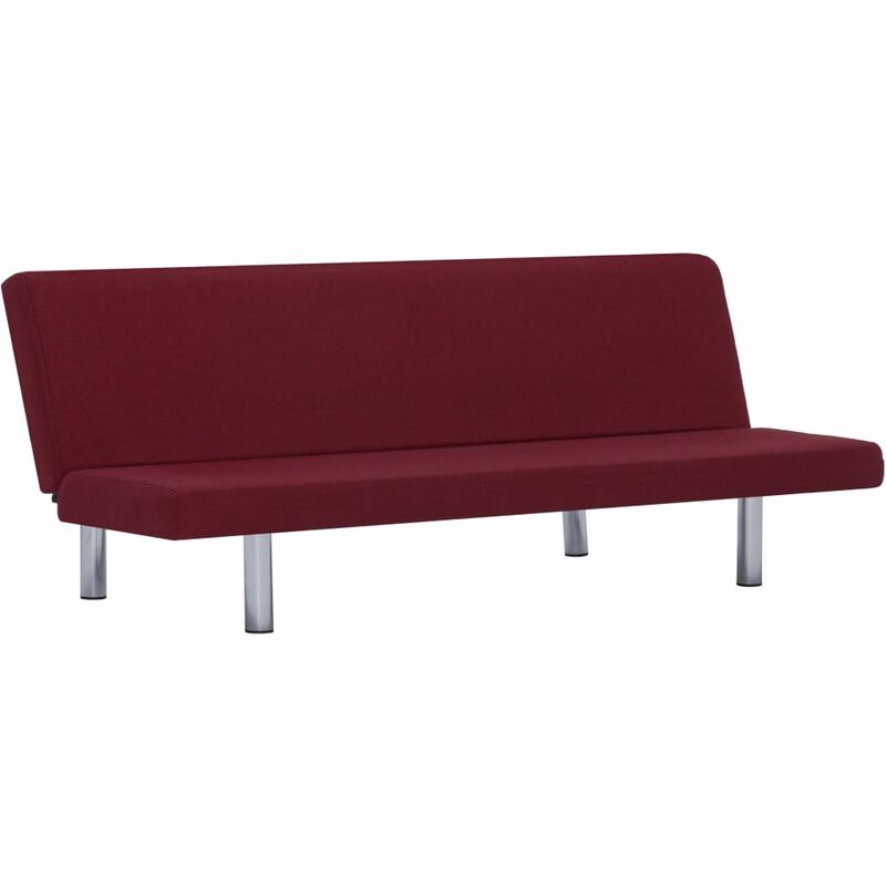 

Sofá Cama de Poliéster Vino Tinto - Rojo - Vidaxl