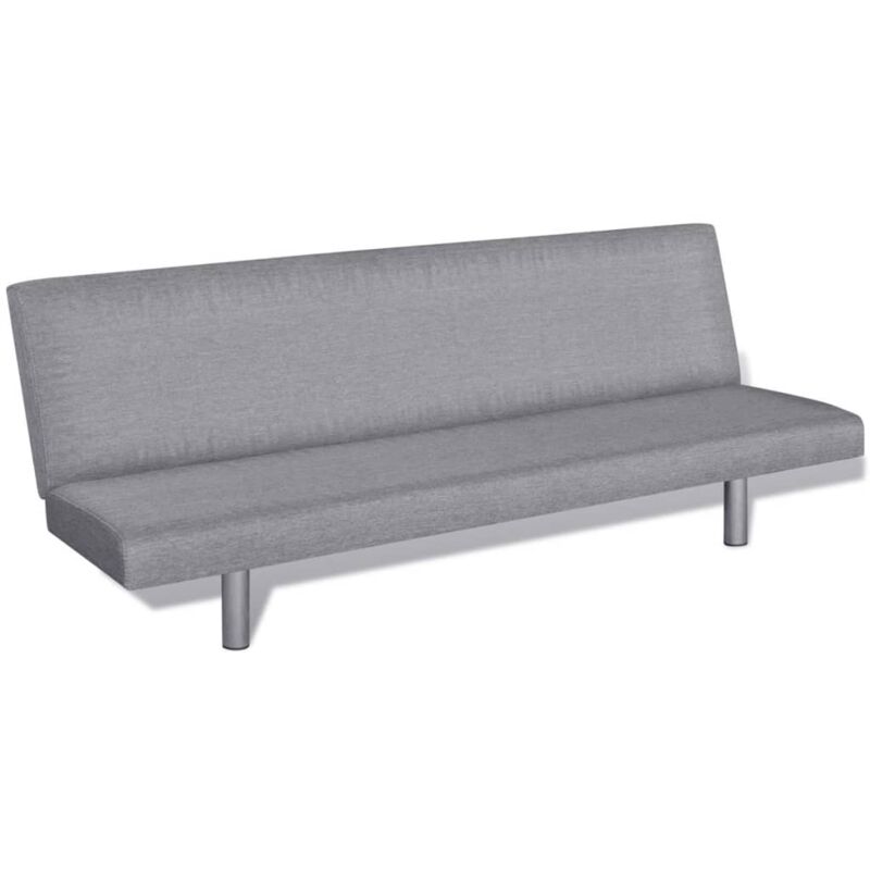 

Sofá Cama de Poliéster Gris Claro - Gris - Vidaxl