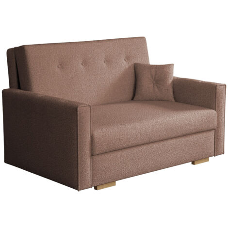 Sofá cama Columbus 235, Coral 45, Almacenaje, 0, 85x133x100cm, Muebles ya montados