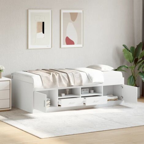 Sofá cama con cajones sin colchón  90x190 cm