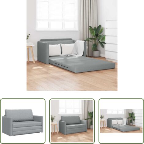 Sofá cama convertible -  Sofá cama 110cm Gris Claro tela