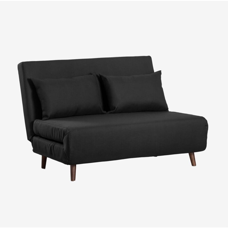 

Sklum - Sofá Cama de 2 plazas en Tela Elen Negro