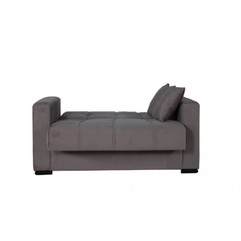 Sofá cama de dos plazas 152x85 cm color beige oscuro - Iseo