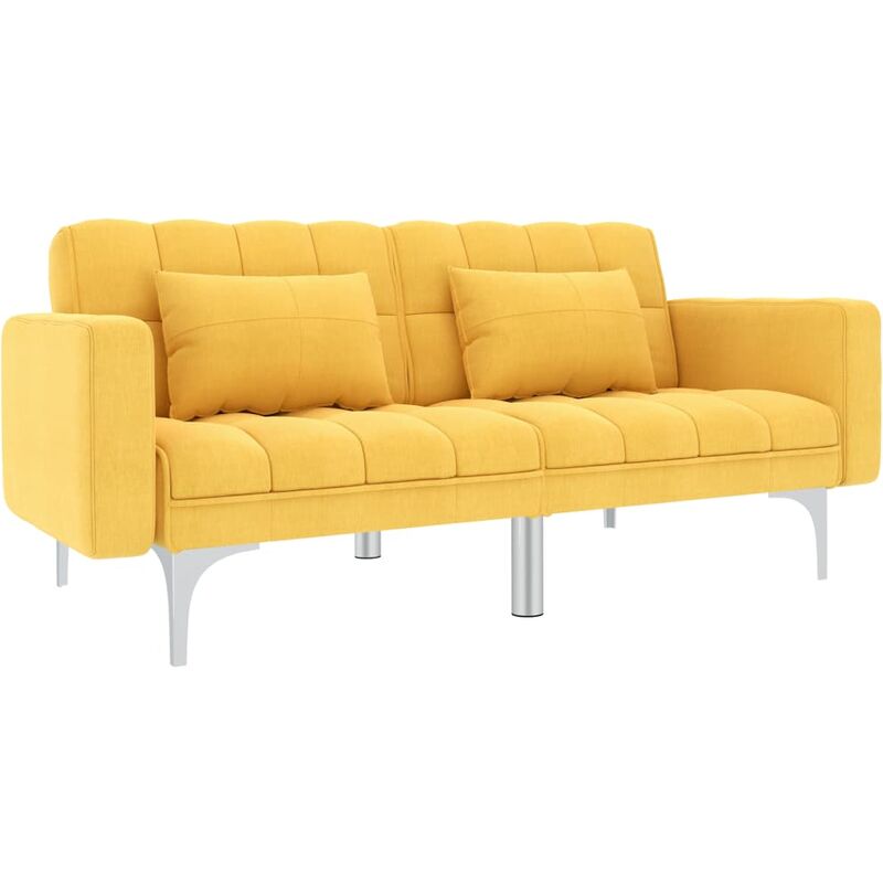 

Sofa cama de tela amarillo
