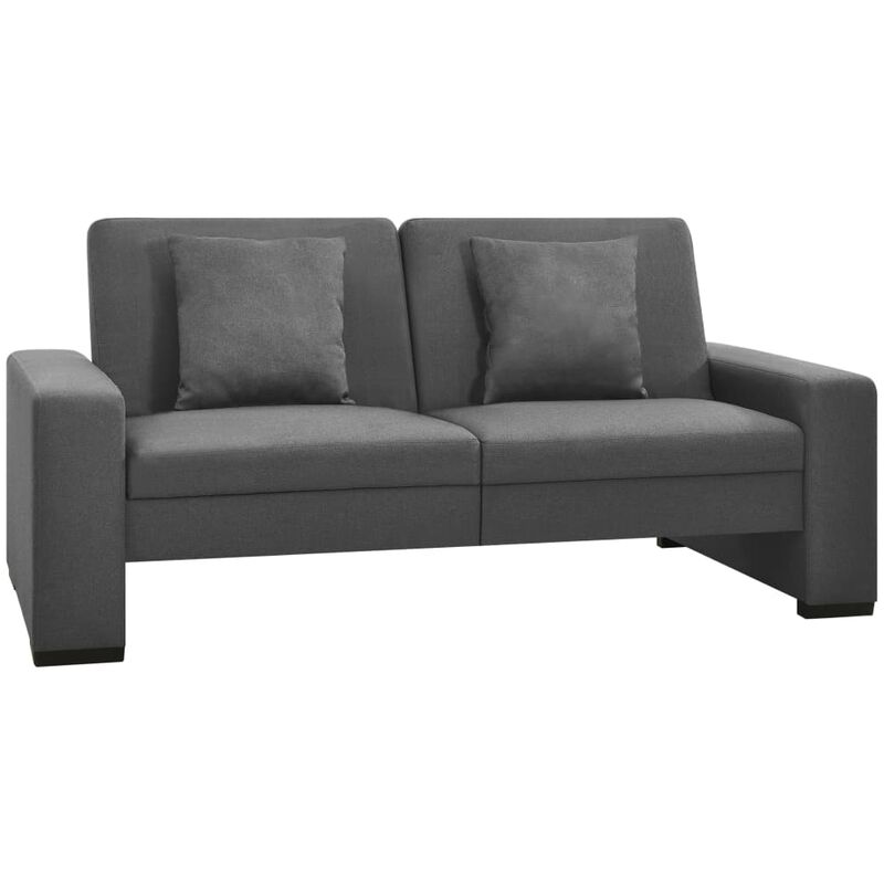 

Sofá cama de tela gris