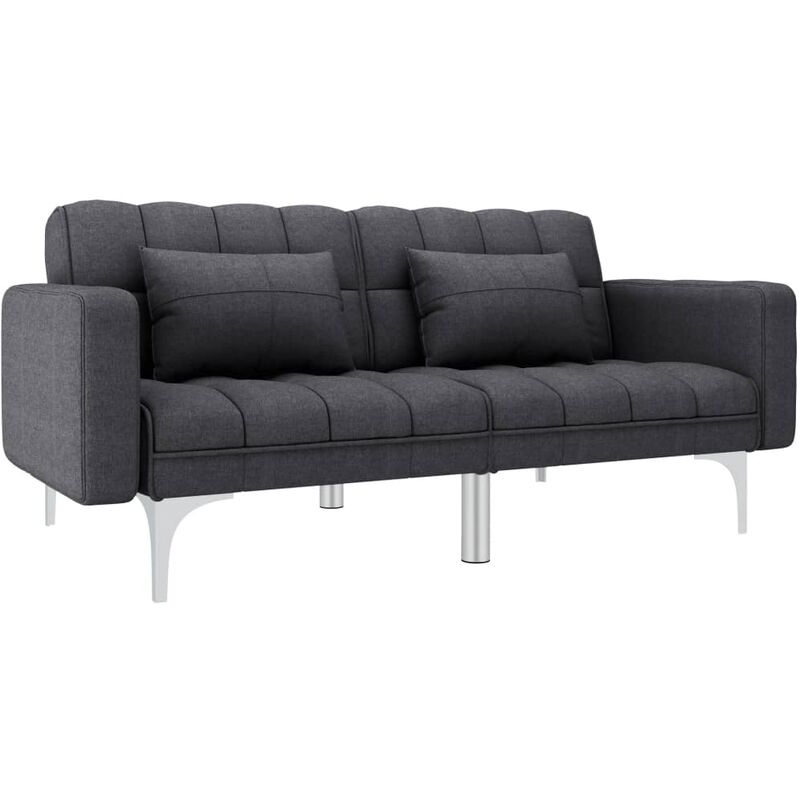 

Sofa cama de tela gris oscuro