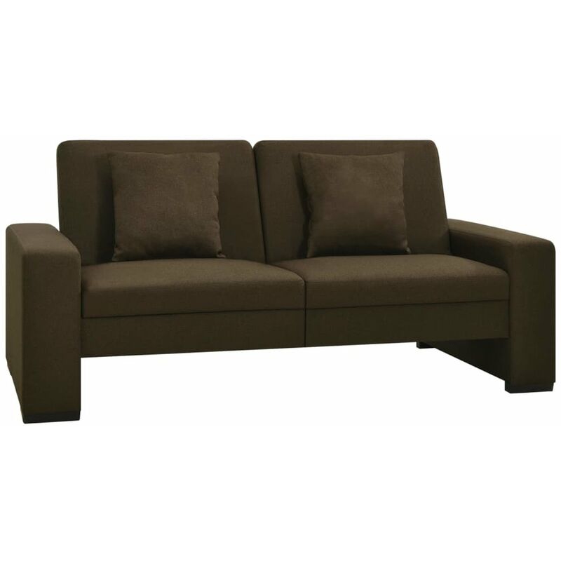 

Sofa cama de tela marron