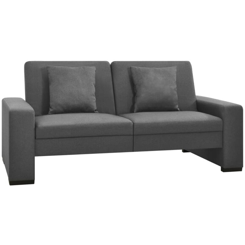 

vidaXL Sofá Cama de Tela Gris - Gris