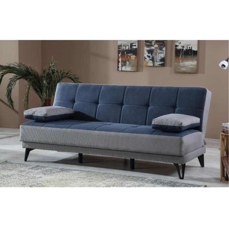 

Sofá cama de tres plazas 190X87 cm Granada azul y gris | Azul