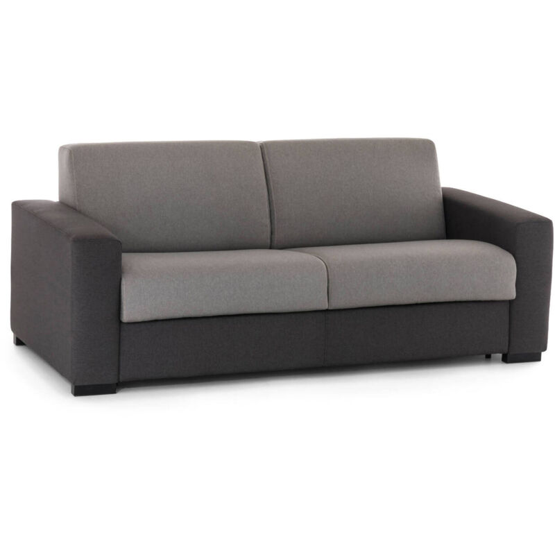 

Sofá cama Elisabetta de 2 plazas Sofá de salón, Made in Italy, Apertura giratoria con colchón y red incluidos, en tejido acolchado, con apoyabrazos