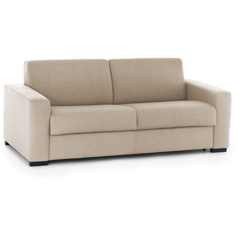 

Sofá cama Elisabetta de 2 plazas Sofá de salón, Made in Italy, Apertura giratoria con colchón y red incluidos, en tejido acolchado, con reposabrazos