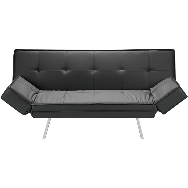 

Beliani - Sofá cama negro BRISTOL