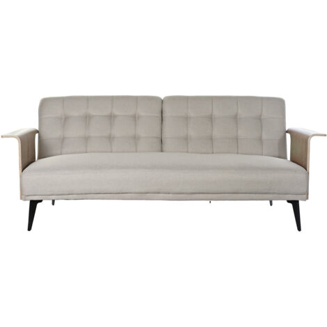 Sofa Cama Eucalipto Metal 203X87X81 Beige