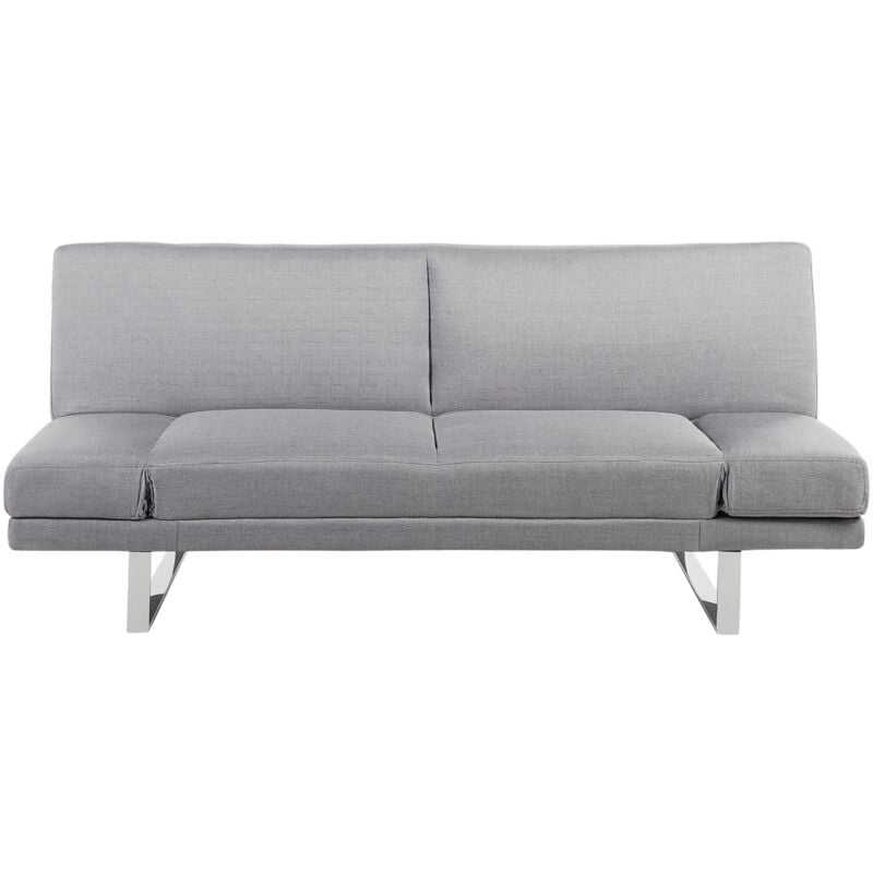 

Sofá cama de poliéster gris claro YORK