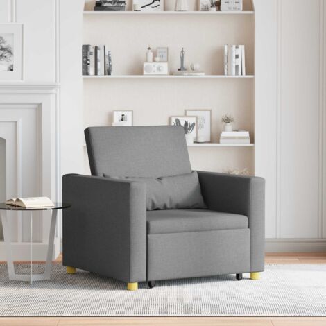 Sofá Cama Individual Gris oscuro 90 x 165 x 87 cm tela