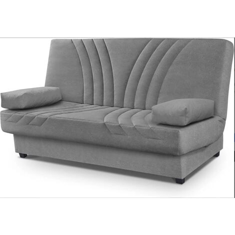 Sofá cama Lourdes en tela gold gris. 190cm(ancho) 100cm(fondo) 100cm (alto)