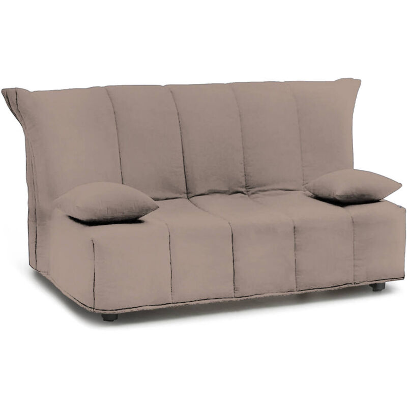 

Sofá cama Mina de 3 plazas Talamo Italia, Sofá de salón, Apertura del carrito, Made in Italy, en tejido acolchado, con cojines incluidos, Cm: