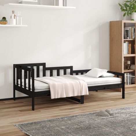 Sofá cama Moderno  Cama para adulto  de madera maciza de pino negro 80x200 cm ES89711A