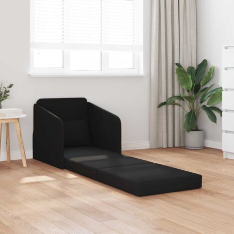Sofá cama Negro 65 x 80 x 83 cm tela