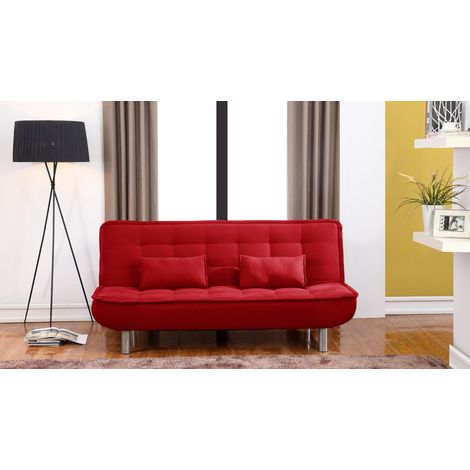 MUEBLIX Sofa cama Otero Color - Rojo