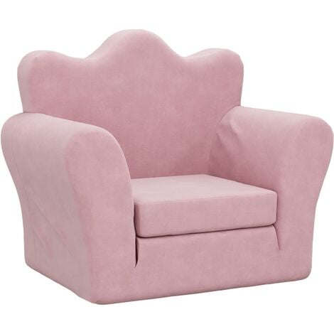 cama para niños felpa suave rosa vidaXL